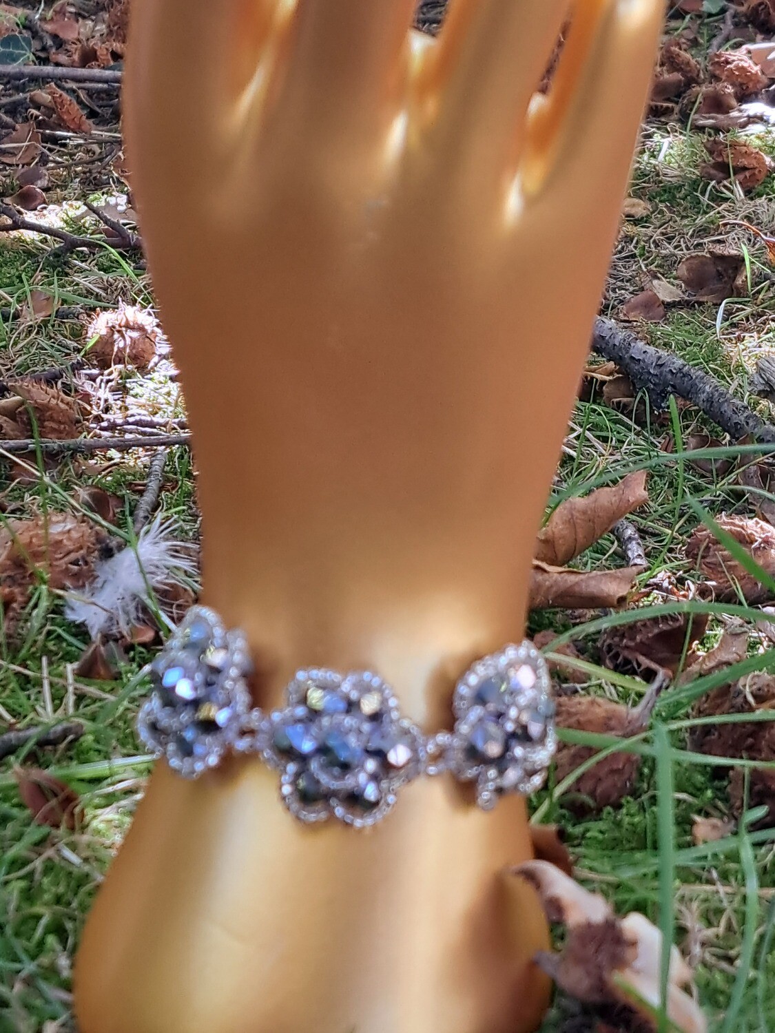 Kristallen Armband 3 Bloemen