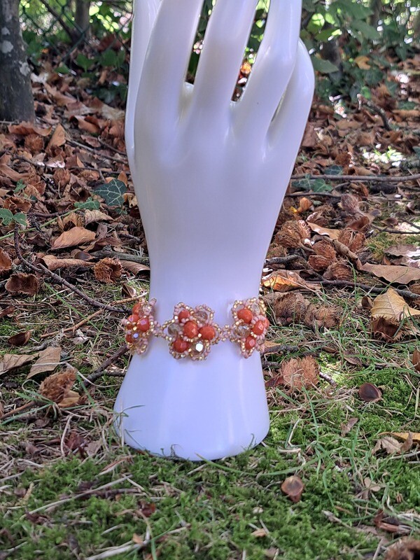 Kristallen Armband 3 Bloemen