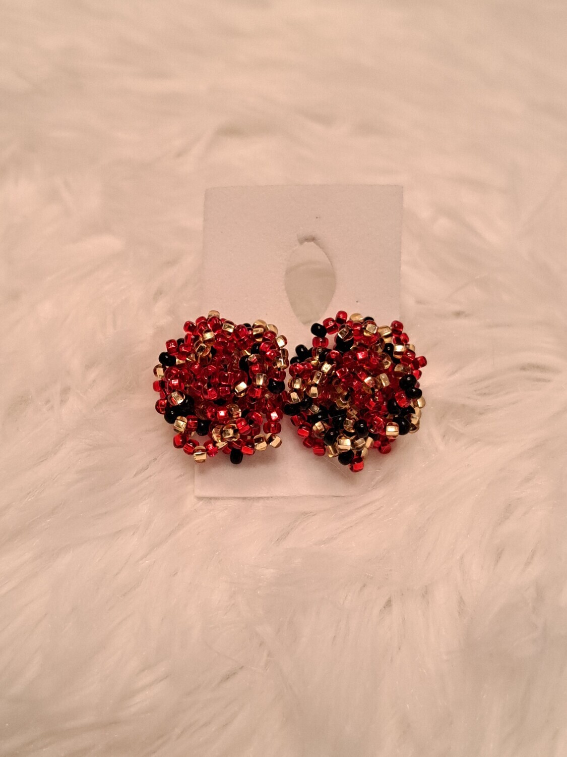 Opgeplakte Oorbellen in de vorm van Rozen