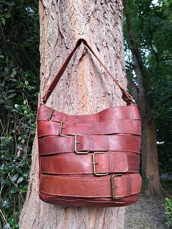 Lederen Handtasriem Enkel model