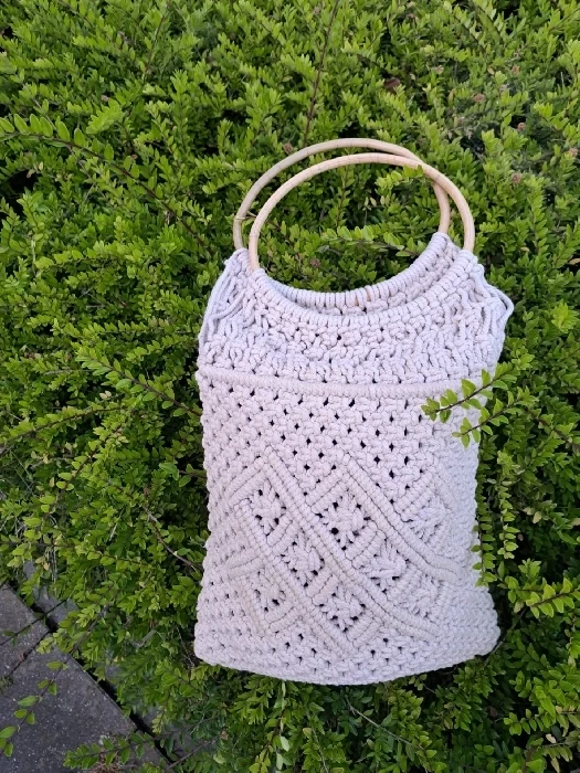 Macramé met Bamboe Dragers