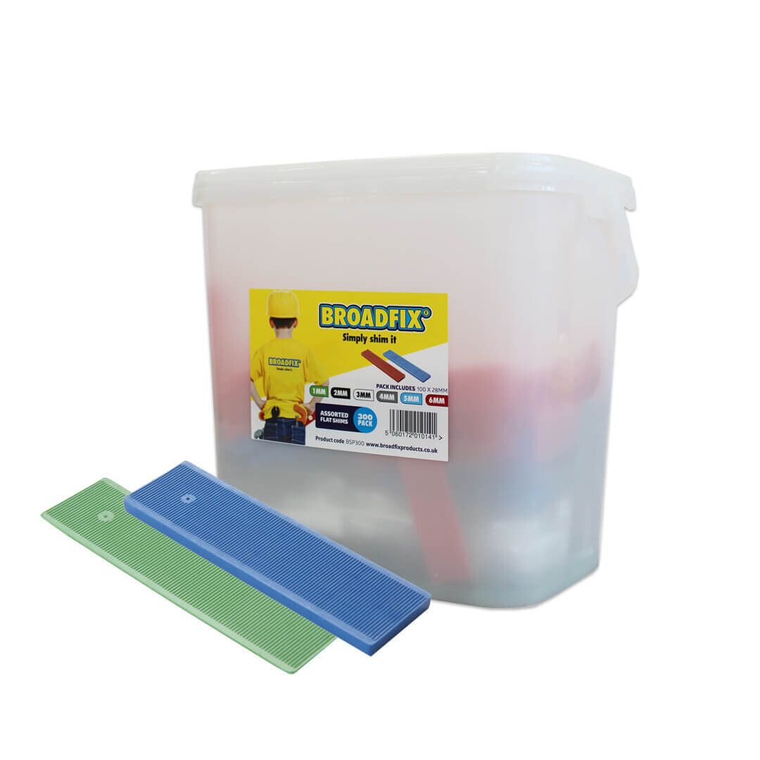 Assortiment vlakke afstandshouders / glasblokjes 300 stuks