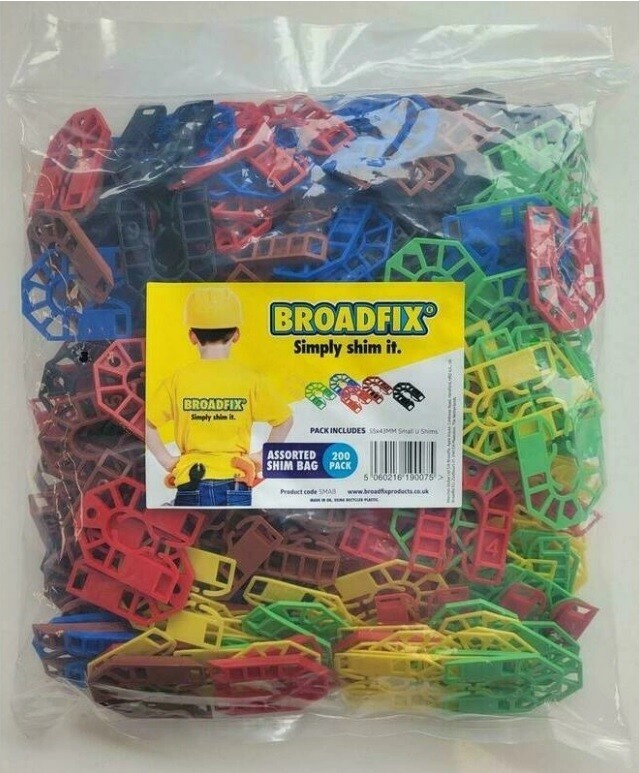 Broadfix Assortiment U-opvulplaatjes 200 stuks
