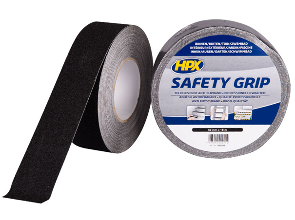 HPX Safety Grip Tape Zwart 50mm x 18m