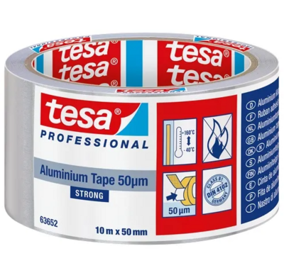 Tesa Aluminium Tape 50µm 50mm x 10m
