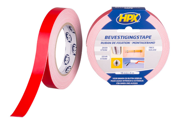 HPX Dubbelzijdige Bevestigingstape 19mm x 5m