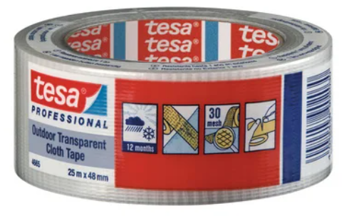 Tesa Outdoor Transparent Cloth Tape 48mm x 25m