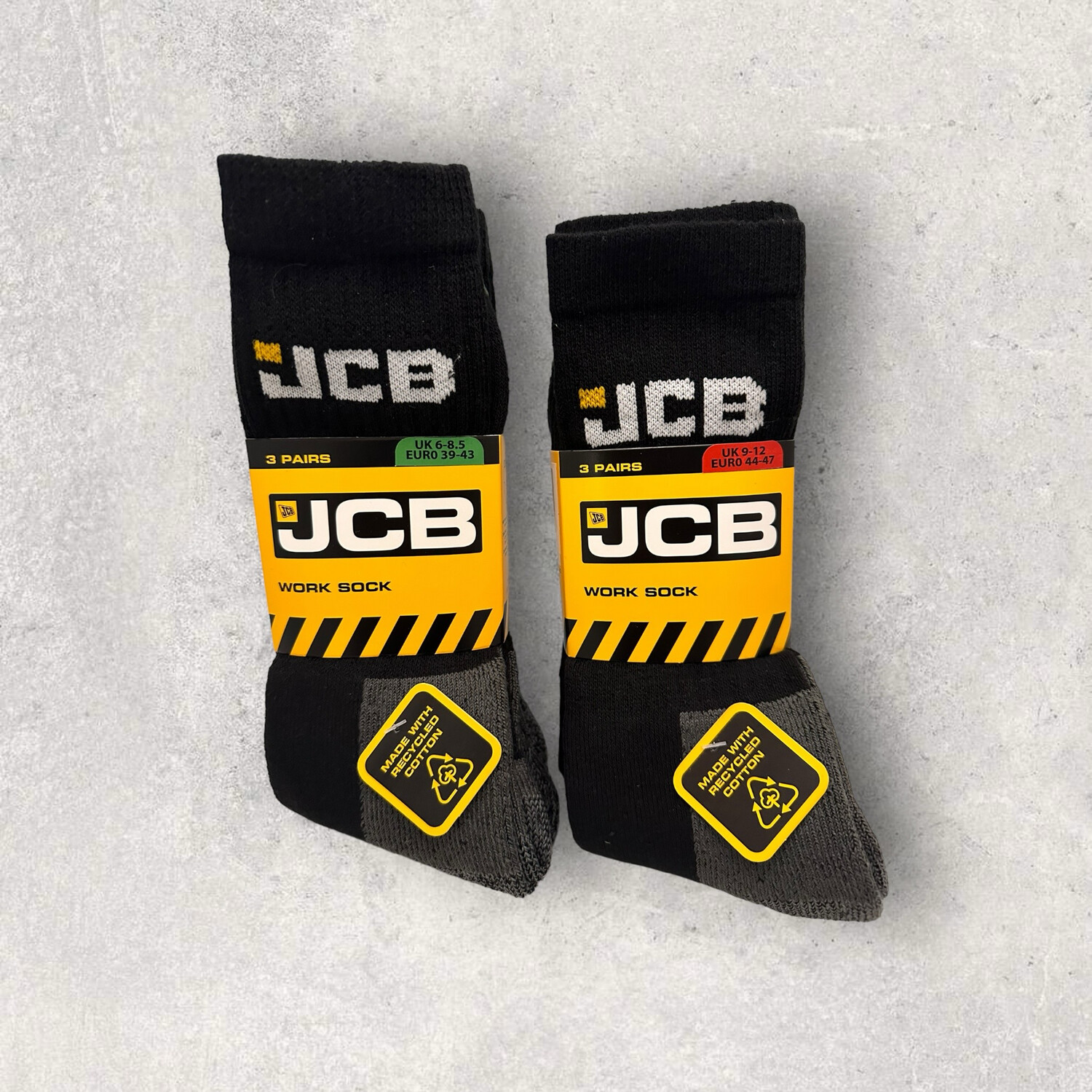 JCB Werksokken zwart 3st