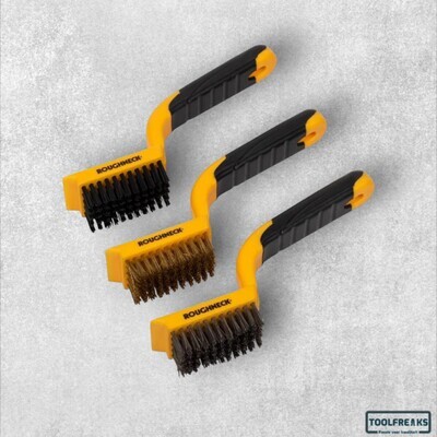 Roughneck Stalen borstel met 5 rijen, set van 3st
