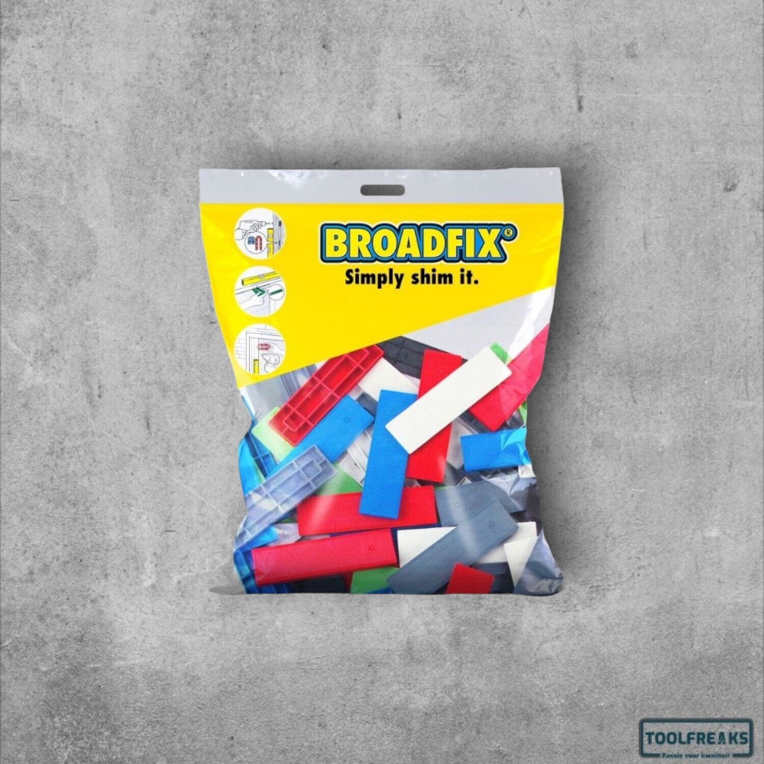 Broadfix CR afstandhouders 100x28 mm 1-6 mm plat 120 stuks