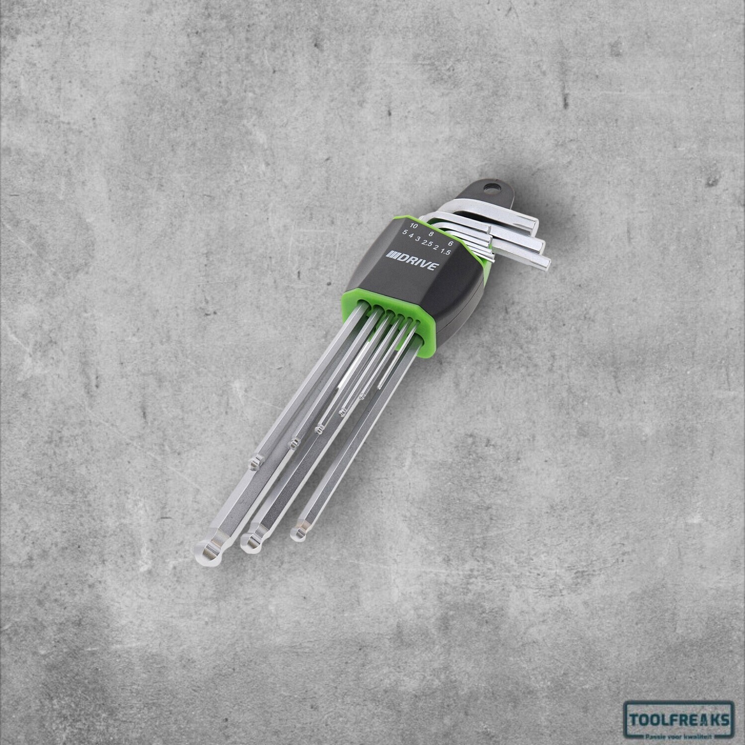 Set van 9 HEX / Inbus Sleutels met Extractor