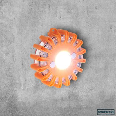 Veiligheidslamp (oranje) 9 functies Herlaadbaar