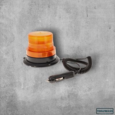 Zwaailicht Flash 12/110V  Magnetische Bevestiging