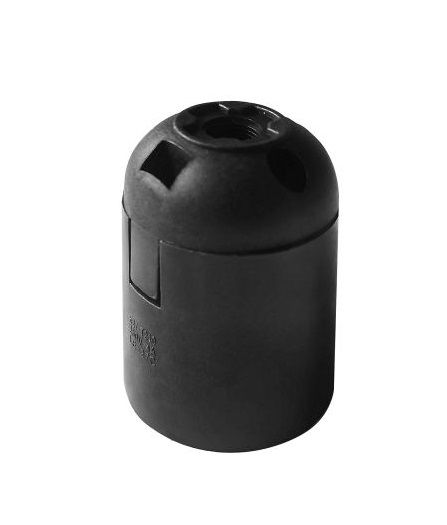 Thermoplast E27 fitting zwart
