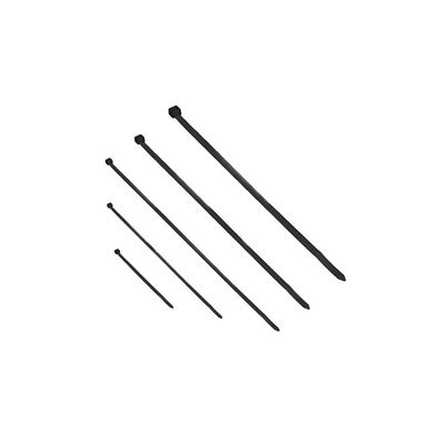 Kabelbinder set, 100 pcs, black color, UV-resistant