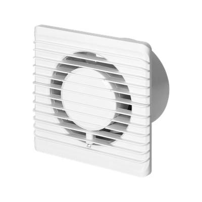 Badkamerventilator 100 mm, stille werking voor wandmontage