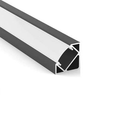 1 meter Hoek Aluminium Profiel voor LED Strip Veelzijdig Gebruik Zwart