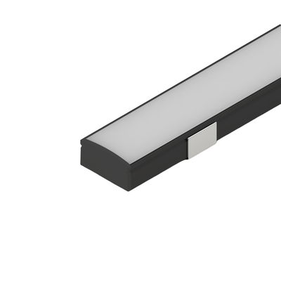 1 meter Surface Aluminium Profiel voor LED Strip Multifunctioneel Gebruik Zwart