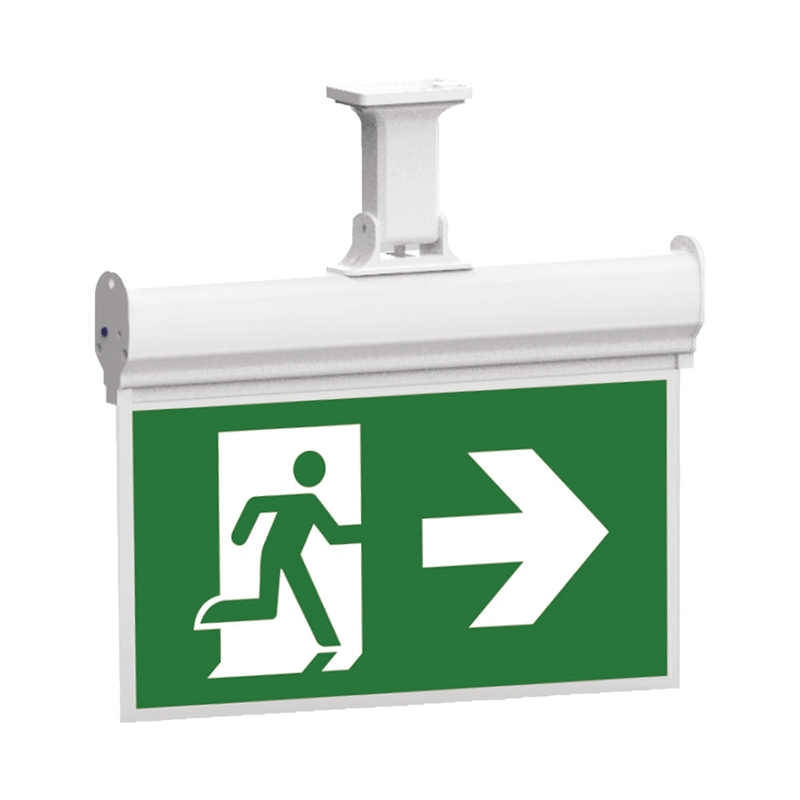EMERGENCY EXIT-LED-3W-HNG-IP20-WHITE