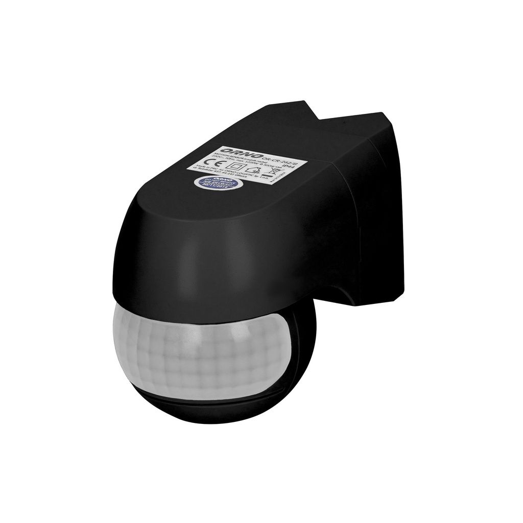 Bewegingssensor 220°, IP44 Zwart