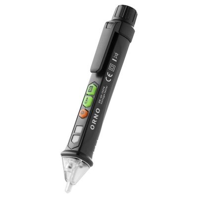 Inductive voltage tester with flashlight, 12-1000V, AC / DC, black