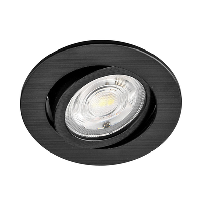 Led Inbouwspot 7W G3 Rond Zwart 3IN1