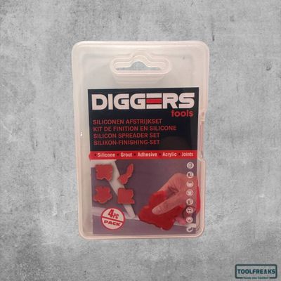 Diggers afstrijkset siliconen 4 stuks