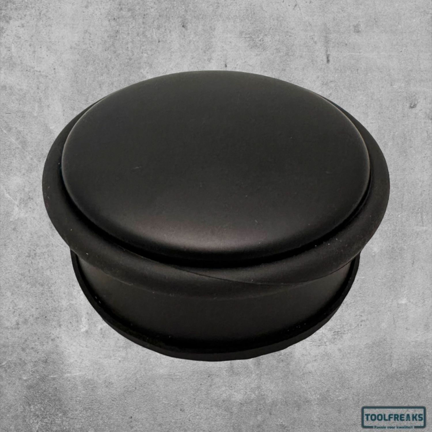 Diggers deurstop 100x45 mm inox zwart