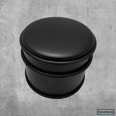 Diggers deurstop 90x75mm inox zwart