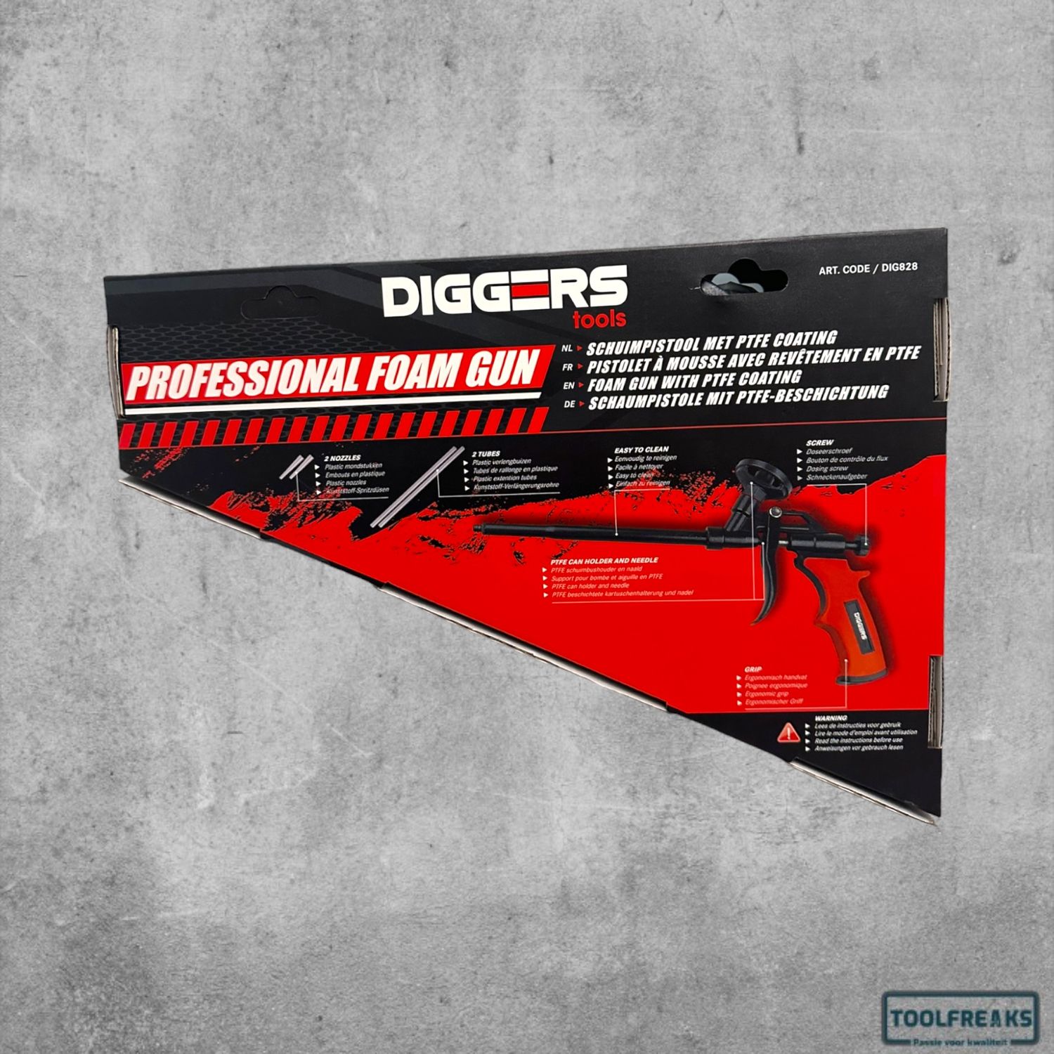 Diggers Pur pistool met schroefdraad DIG828