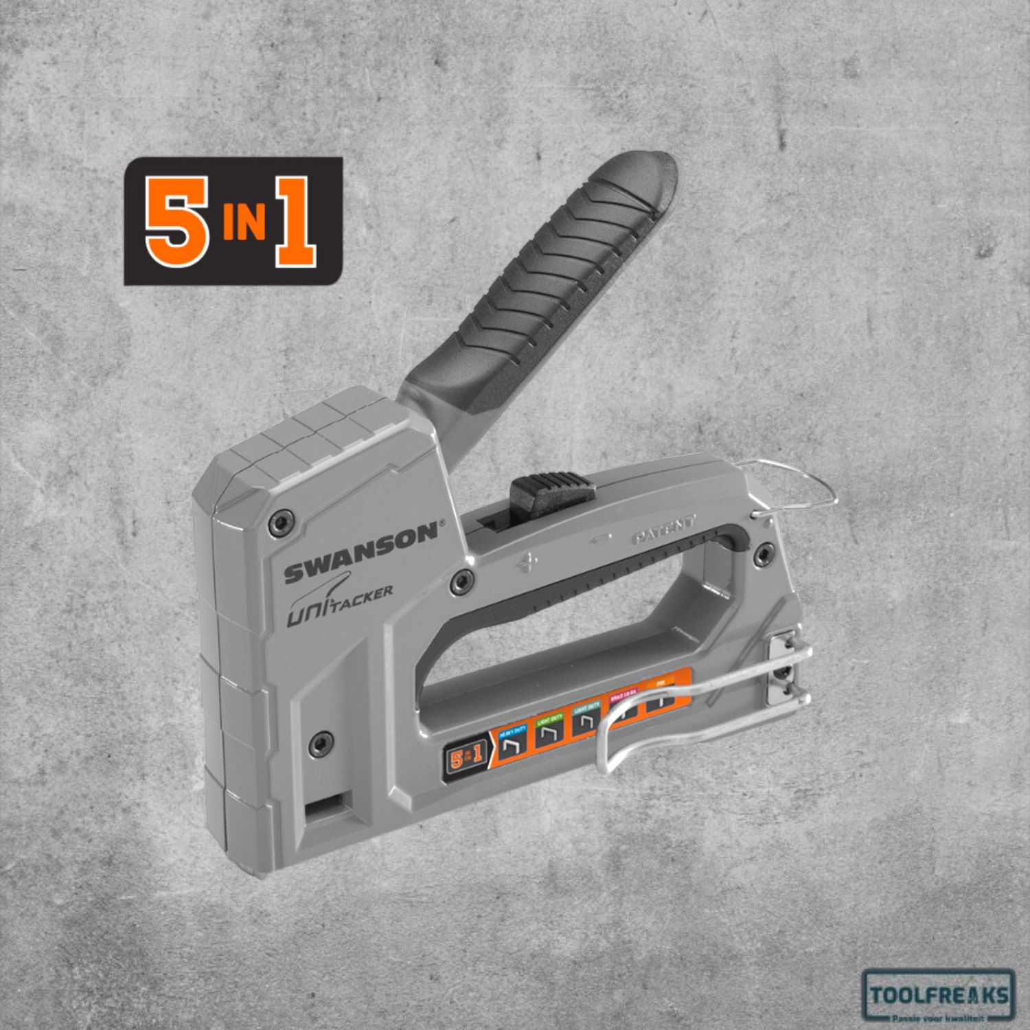 5-1 UNITACKER® Aluminium nietpistool Swanson + 500 gratis nietjes