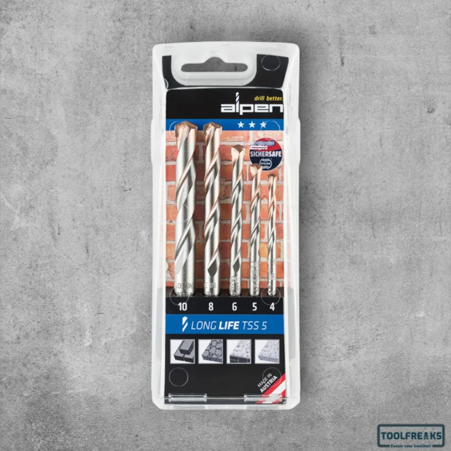 Alpen Steenboorset Long Life 5-delig