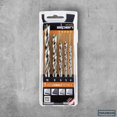 Alpen PCTM 5 Hout-spiraalboorset 5-delig