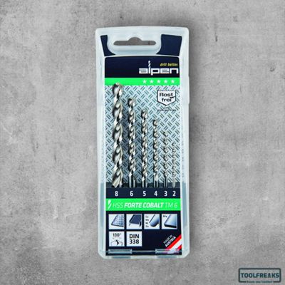 Alpen TM6 Metaalboorset Forte HSS Cobalt  6-stuks