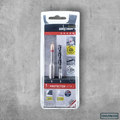 Alpen borenset C Protector  beton -Natuursteen ø 6 mm 2-delig 1/4 Bit-aansluiting