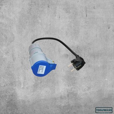 Adapter Voor Camping Cee 17 16A-6H/Mannelijke Stekker
