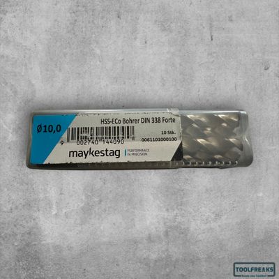 Alpen HSS Cobalt Metaal Spiraalboor Forte, Ø 10.0 per stuk