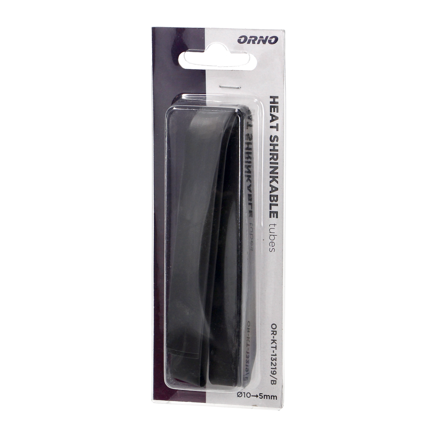 Krimpkous Ø 10mm, 1m lang, zwart, in blister pack