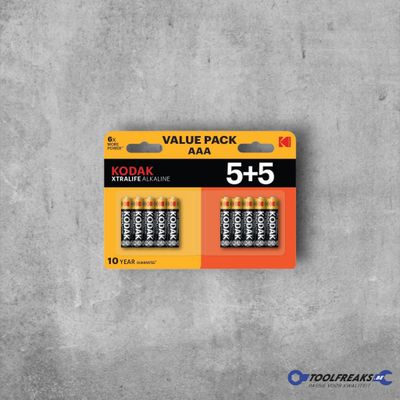 Kodak Xtralife - AAA Alkaline batterijen - 10 stuks