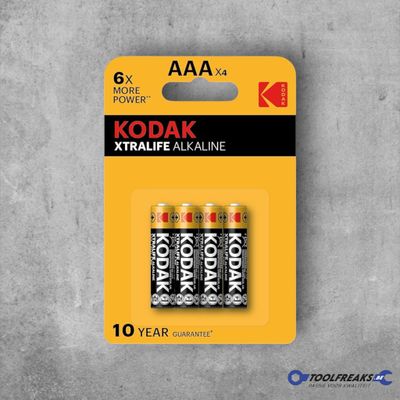 Kodak Xtralife - AAA Alkaline batterijen - 4 stuks