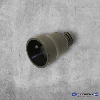 Stekker Vrouwelijk Rubber Zwart (TPE + PC) - 16A - 250V