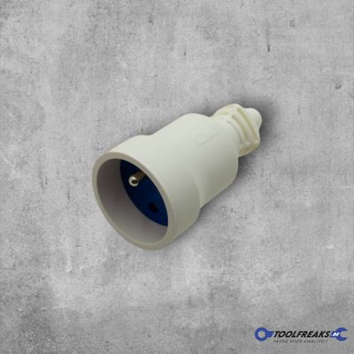 Stekker Vrouwelijk Rubber Wit (TPE + PC) - 16A - 250V