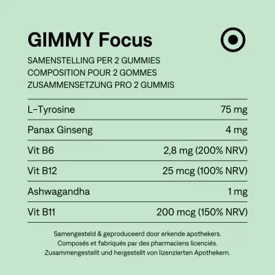 GIMMY Vitamine Gummies Focus