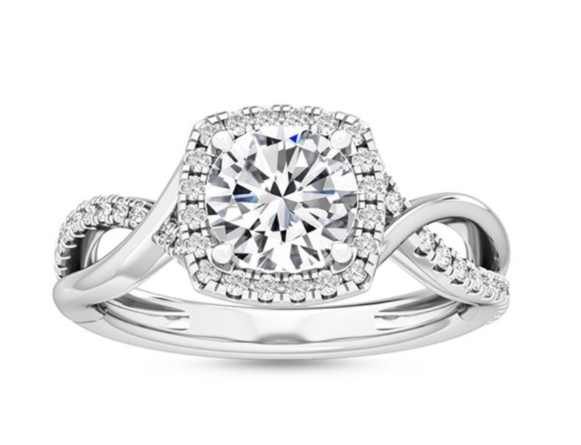 Infinity Ring 14 KT GOUD MET LABGROWN DIAMANT
