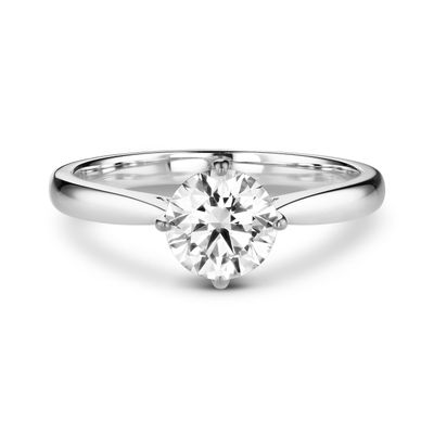 Solitaire verlovingsring 18 KT Goud met labgrown diamant
