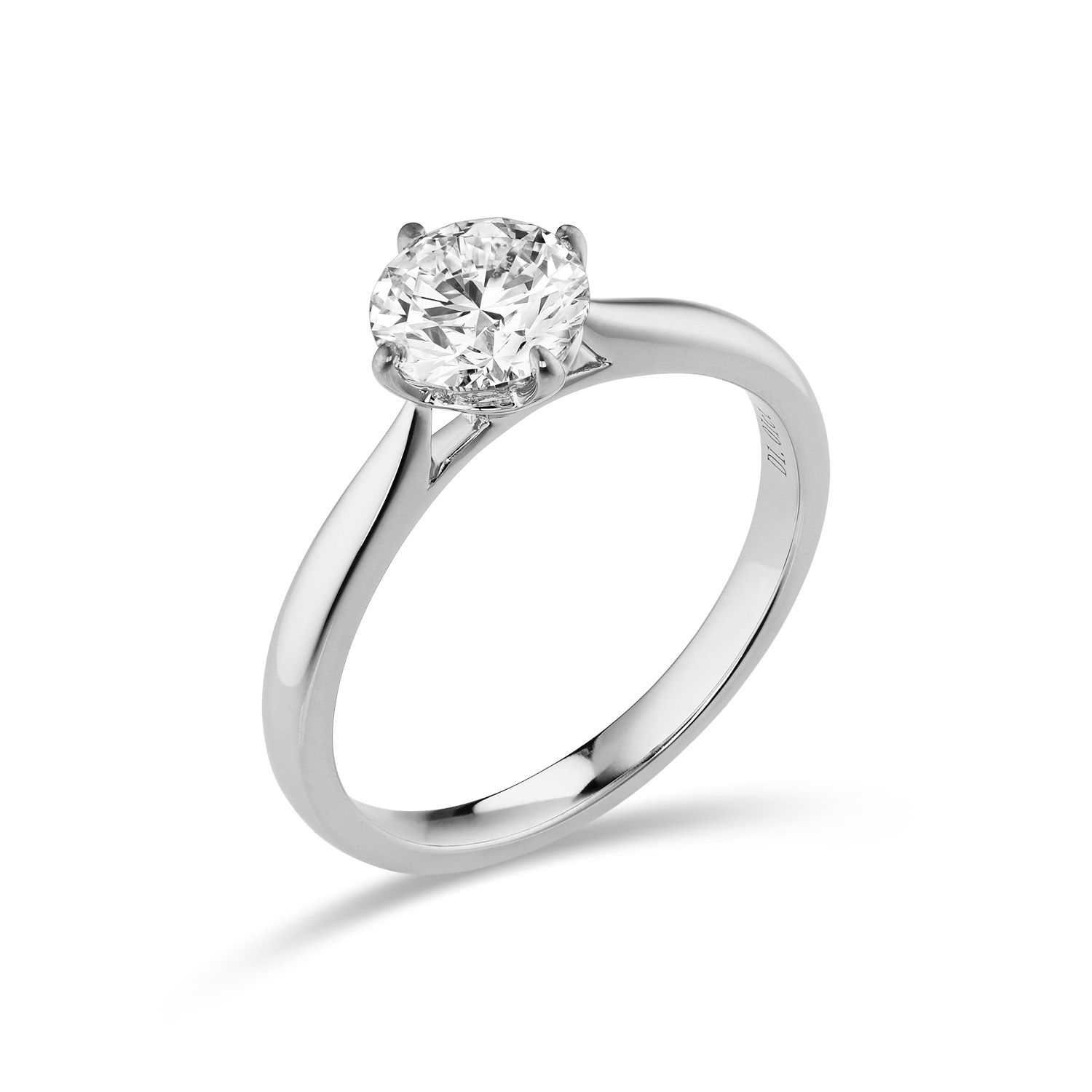 Solitaire verlovingsring 18 KT Goud met labgrown diamant