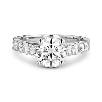 SOLIRTAIRE Ring 18 KT GOUD MET LABGROWN DIAMANT +2CT