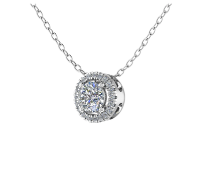 Hanger 18 KT Goud met Labgrown diamant 0.30 CT