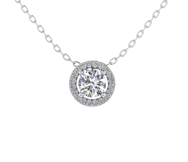 Hanger 18 KT Goud met Labgrown diamant 0.30 CT