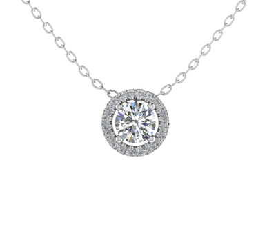 Hanger 18 KT Goud met Labgrown diamant 0.30 CT